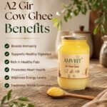 Amvrit Gir Cow Ghee – 1000ml | Bilona Desi Ghee - Image 4